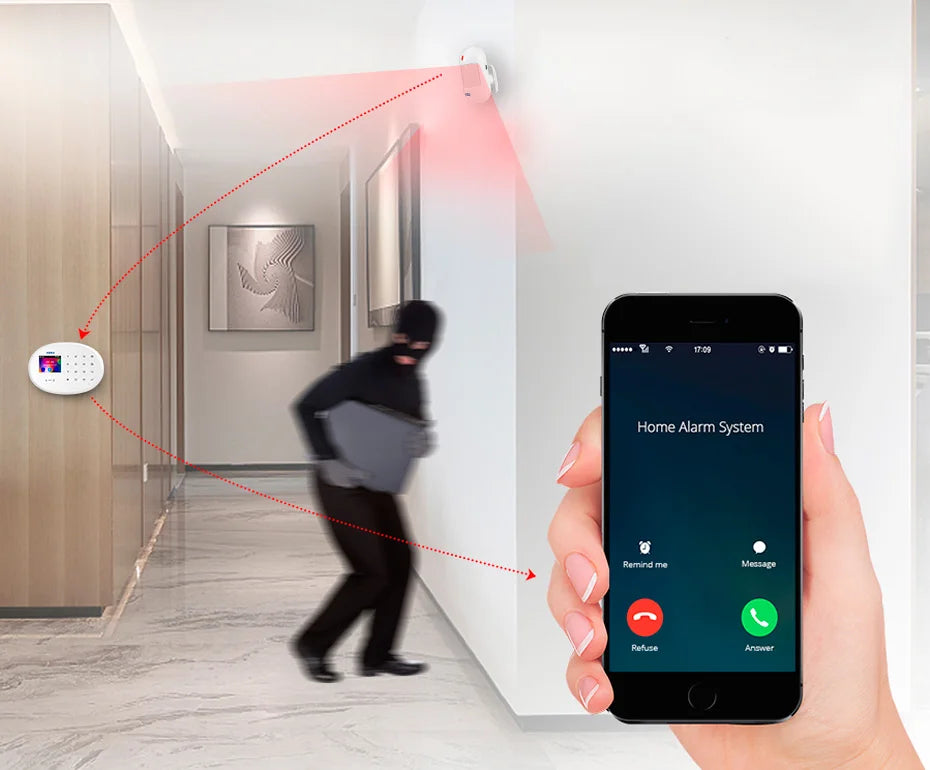 KERUI Wireless PIR Motion Sensor Infrared Detector Alarm Home Security System with Battery for W202 W181 Protection