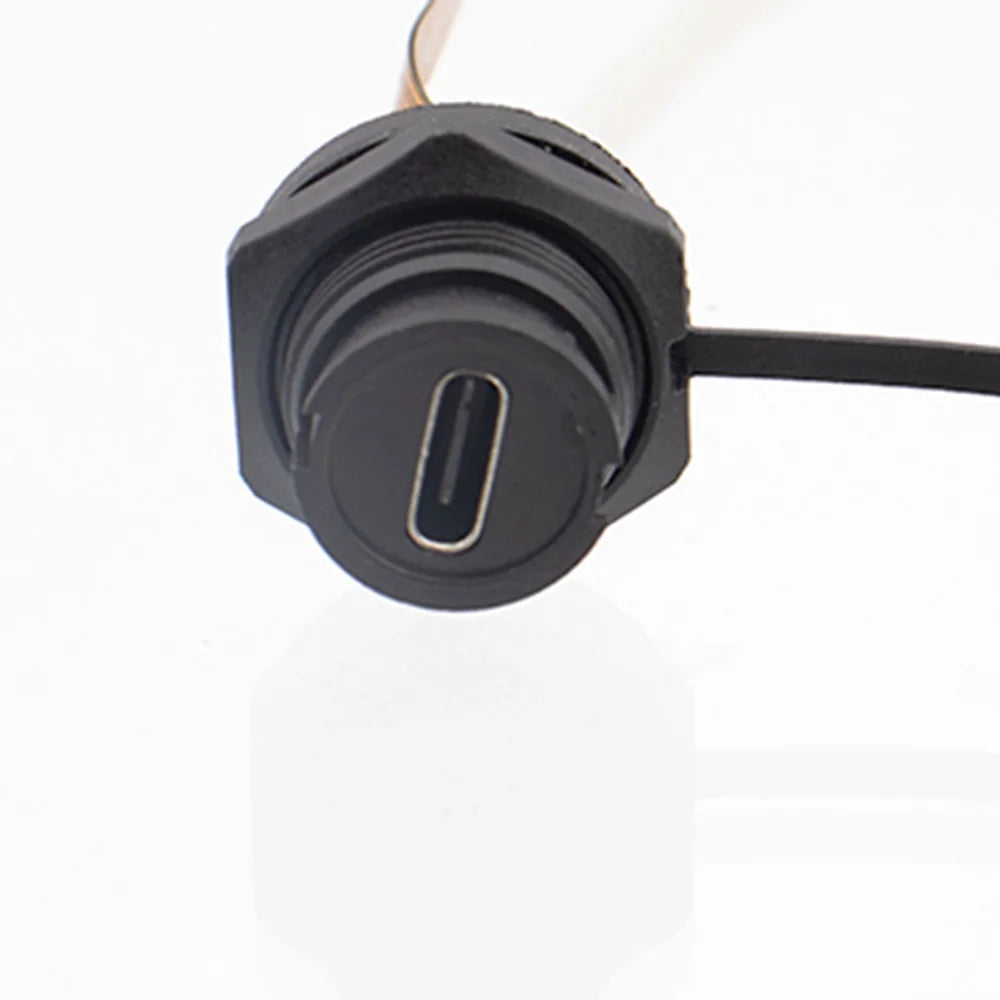 1PC TYPE C Threaded Snap FPC Waterproof Plug IP67 IP68 Data Connector USB3.1 Interface C-Type Male Female Plug Socket