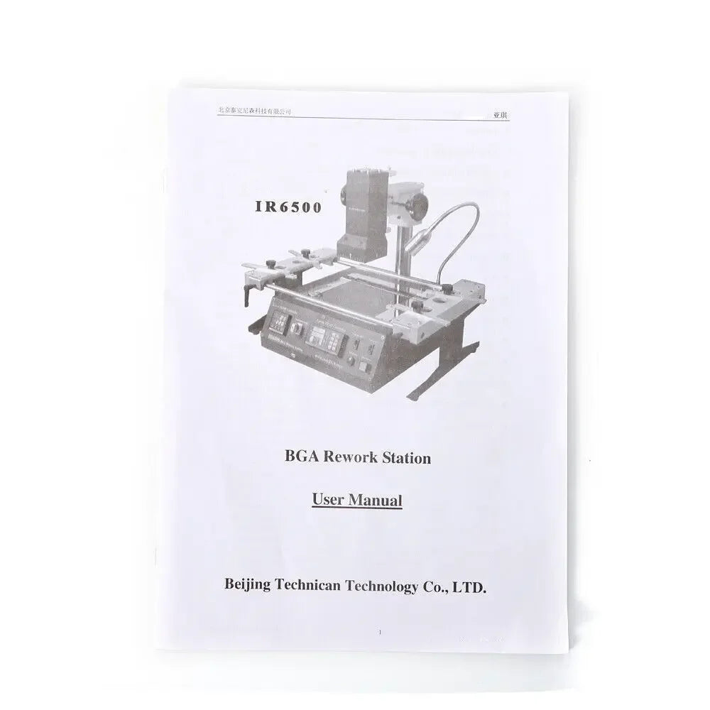 IR6500 BGA Rework Station Infrared Solder Welder System Closed-loop Temperature Control with USB Cable for Welding Repairing