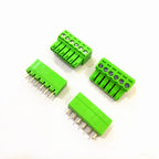 5pairs of plug-in terminal blocks 15EDG-3.81mm with a spacing of 3.5mm green Phoenix connector PCB solder board connector