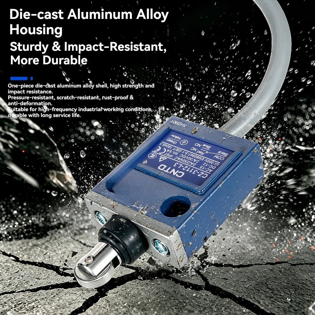CNTD Micro Travel Limit Switch CZ‑3 Series CZ‑3101 CZ‑3104 CZ‑3108 CZ‑3112 IP67 Waterproof 5A 250V Position Control Switch