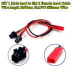 2Pin LED Y Splitter Connector JST 1 Male/Female to SM 2 Female/Male Wire Cable 20AWG for WS2812 WS2811 SK6812 RGB RGBW Led Strip