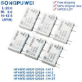 10PCS HF49FD Relays 5V 12V 24V DC HF49FD-005-1H11 HF49FD-012-1H11T HF49FD-024-1H12T F49FD-005 012 024 1H11 1H12 5A 100% Original