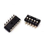 10pcs/lot 2.54 Patch DIP Switch Gold Plated Pin KM-01/2/3/4/5/6/8P/10P 2.54MM SMD
