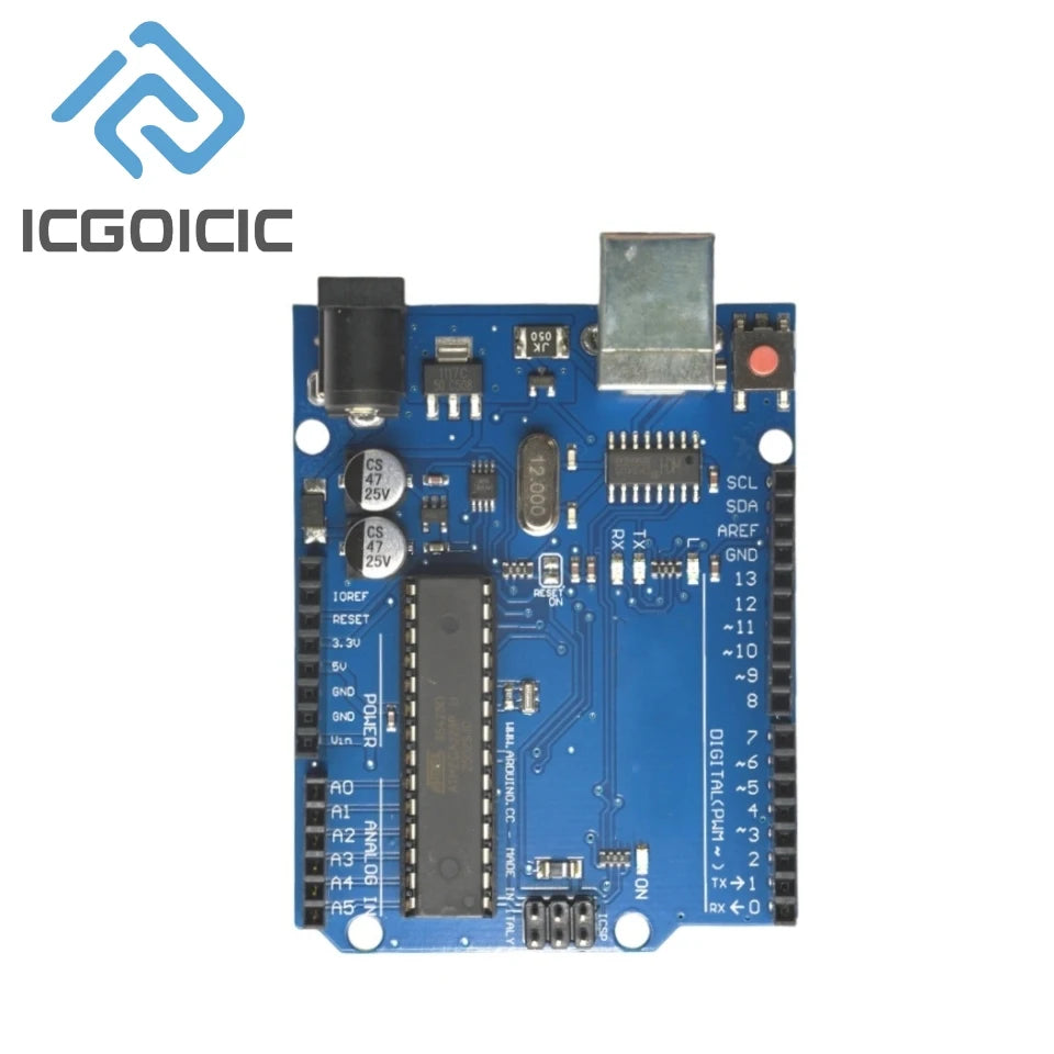 For Arduino UNO R3 Dev Board with USB Cable, ATmega328P ATmega16U2 Microcontroller Module