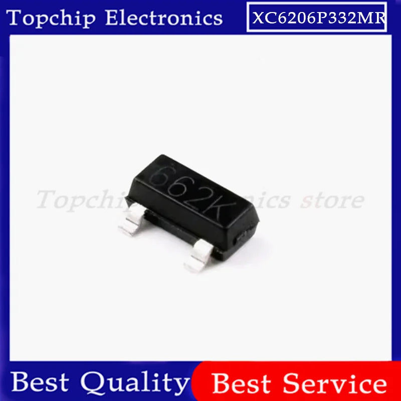 50-100pcs XC6206P332MR XC6206 662K SOT-23 SOT23  LDO Low Voltage Differential Linear Regulator Chip IC