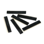 2.54mm Pitch Single Row Female 2~40P PCB socket Board Pin Header Connector Strip Pinheader 2/3/4/6/10/12/16/20/40Pin For Arduino