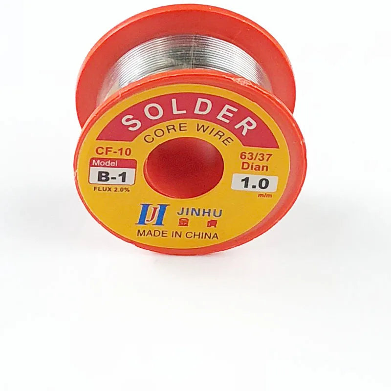 JINHU 50g/100g CF-10 Solder Wire Tin 0.5/0.6/0.8/1.0/1.2/1.5/2.0mm Roll Clean Rosin Welding Core Soldering Wire Flux Reel Tube