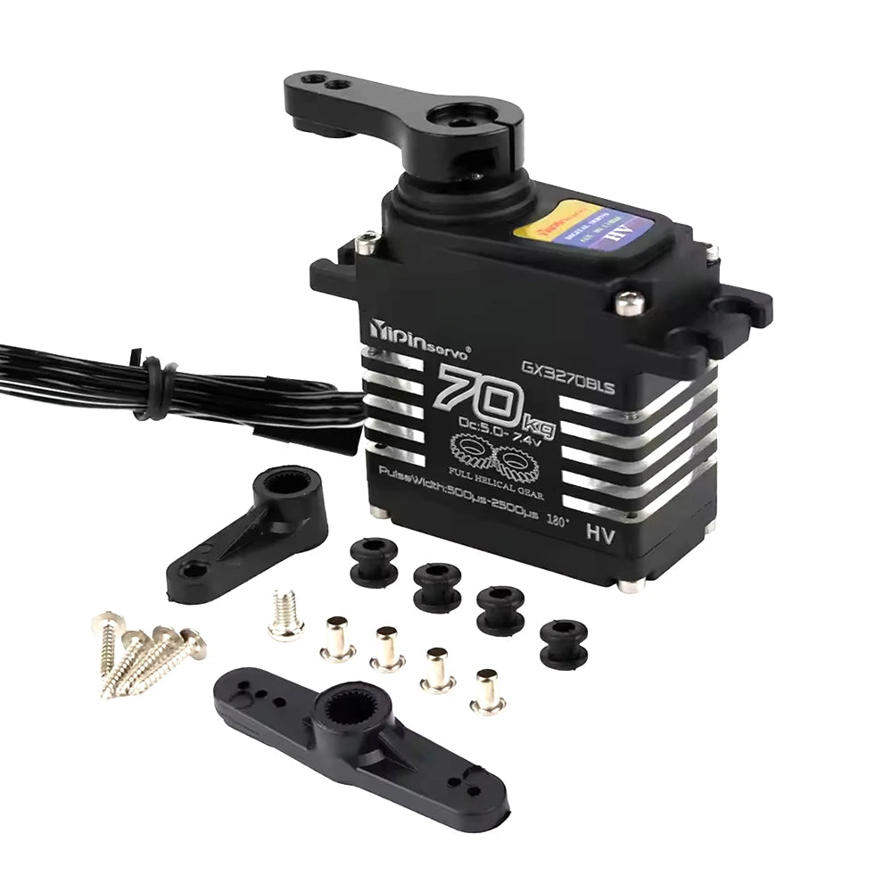70KG 60KG 55KG Brushless Servos Magnetic Induct 8.4V Steel Helical Gear Servos Motor 25T Metal Servo Arm For 1/8 1/10 RC Car