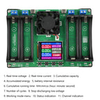 Battery Tester LCD Display Universal Battery Checker Analyzer Charger for 18650 Batteries 4 Channel Internal Resistance Tester