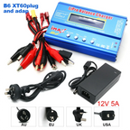 IMAX B6 80W B6 Charger Balance Charger Digital LCD Screen Lion LiFe Nimh Nicd PB Lipo Battery Discharger AC Power 12V 5A Adapter