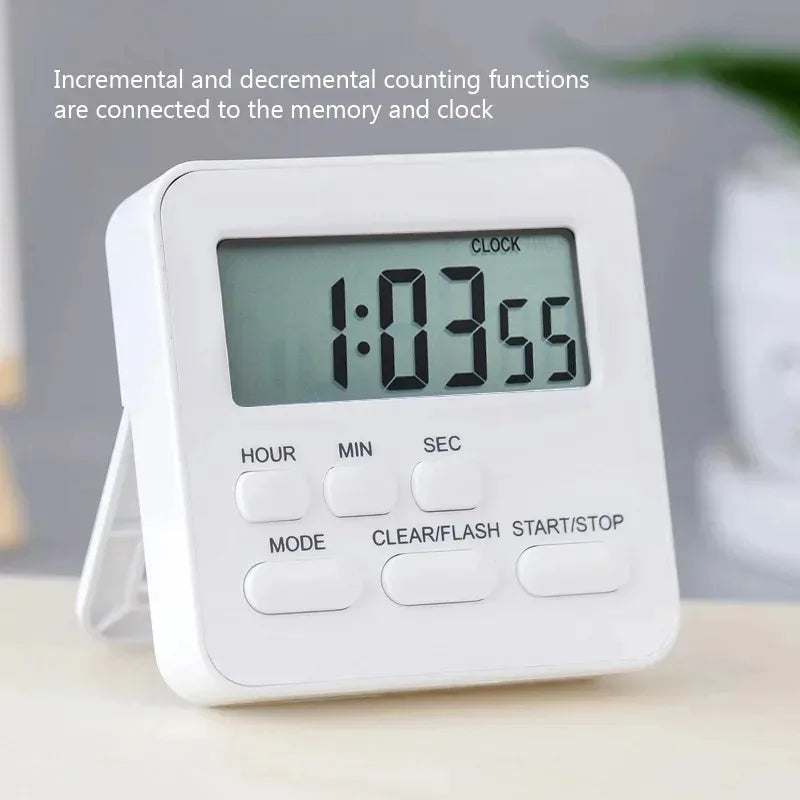 Multifunctional Kitchen Timer Alarm Clock Practical Kitchen Tools Supplies For Home Cooking Camping New