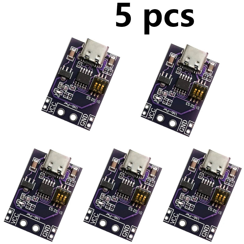 PD QC AFC Trigger Module 5V 9V 12V 15V 20V Fixed Voltage Output Fast Charging Tester for Power Bank USB-C Fast Charge