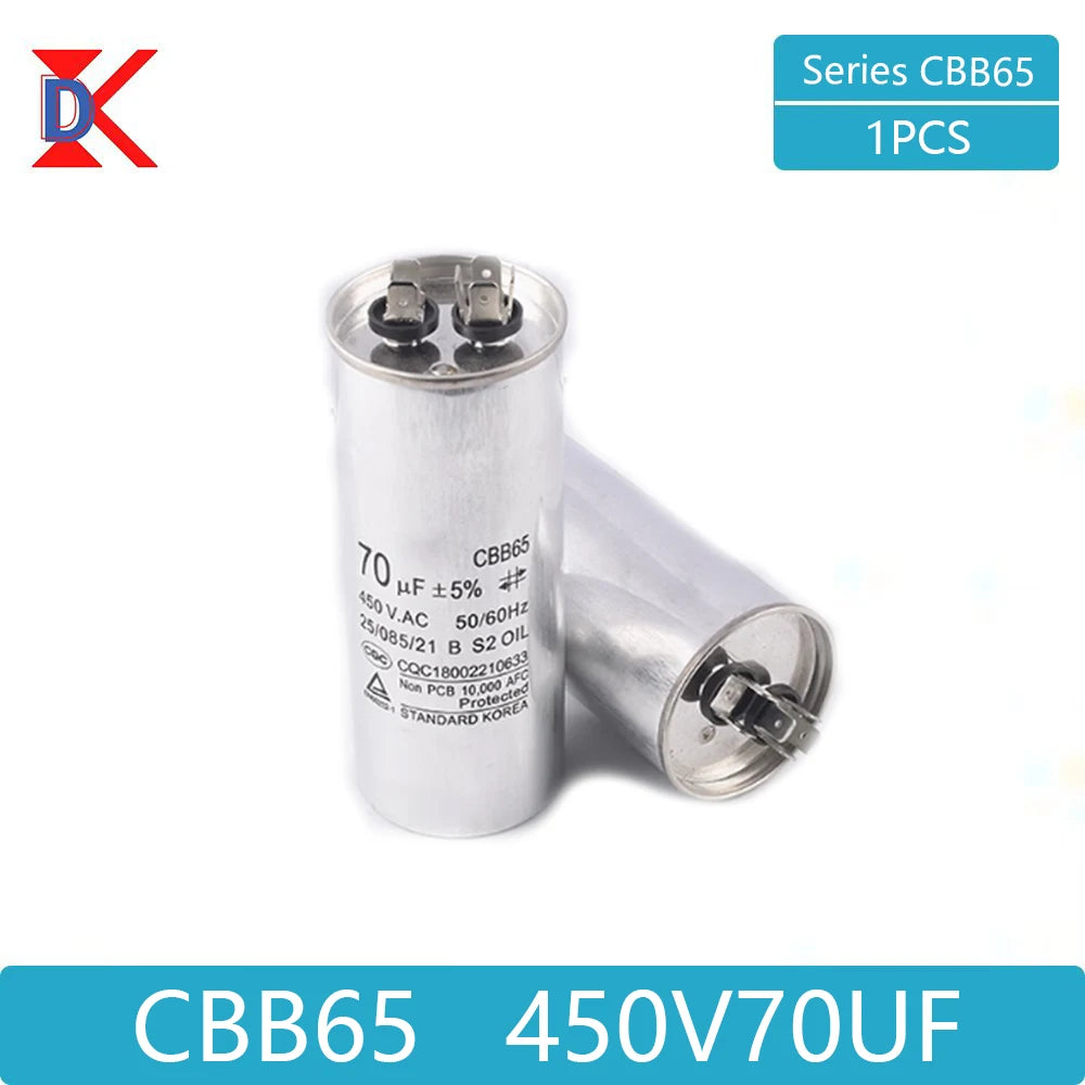 CBB65 air conditioner compressor start capacitor 450V 5/20/25/30/35/40/45/50/60/70UF