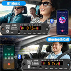 KEBIDU Bluetooth 5.3 MP3 Player DC 12V MP3 Decoder Board Car Wireless Music Player Folder Switching USB TF FM Radio For Speaker