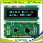 Surenoo 1602 16X2 162 5V 4-Bit 8-Bit Parallel Character LCD Module Display Screen Panel LCM STN Yellow Green Blue White Sky Blue