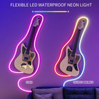 Dream Color LED Neon Strip WS2811 5050 RGBIC P67 Waterproof   Addressable Smart IC Flexible Light Tape for Room DIY DC12V/24V