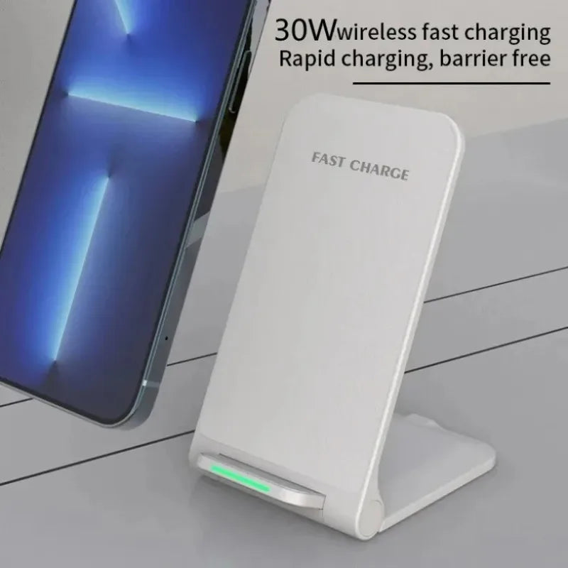 65W Fast Wireless Charger Phone Holder, Suitable for iPhone 17, 16, 15, 14 Pro Samsung Xiaomi Phones