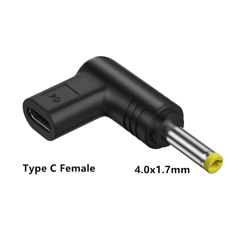 USB C PD to DC Power Connector Universal 5V 9V 12V 15V 19.5V Type C to DC Jack Plug Charging Adapter Converter for Router Tablet