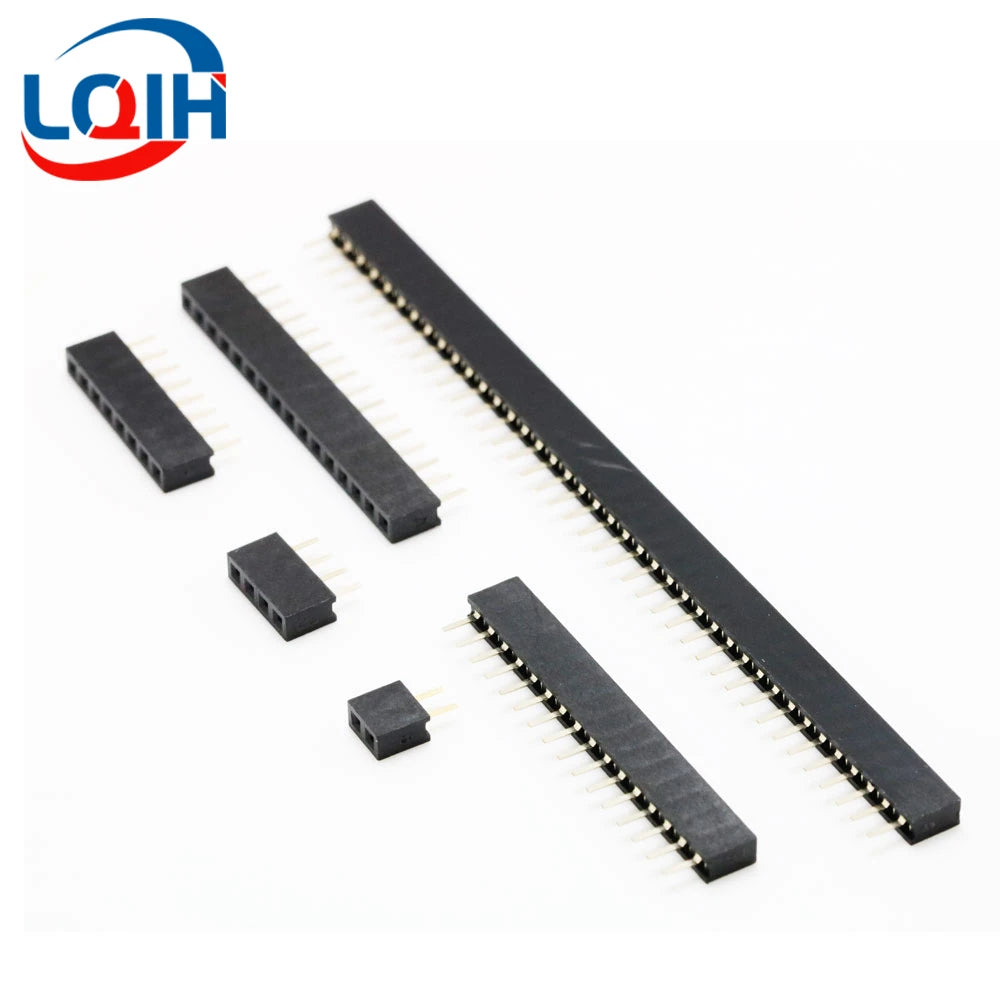 Pitch 2.0mm 2.54mm Single Row Pin Female Header Socket 1*2P 3P 4P 5P 6P 7P 8P 9P 10P 11P 12P 13P 14P 15P 16P 20P 40Pin Connector