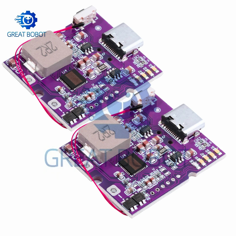 22.5W Power Bank Bidirectional Fast Charging Mobile Power Module Circuit Board With Digital/Light Type-C USB Suppor PD/QC3.0 2.0