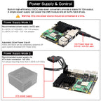 Geekbord X1509 2.5GbE Dual LAN 8-Port SATA PCIe 3.0 NAS Carrier Board for Raspberry Pi CM5