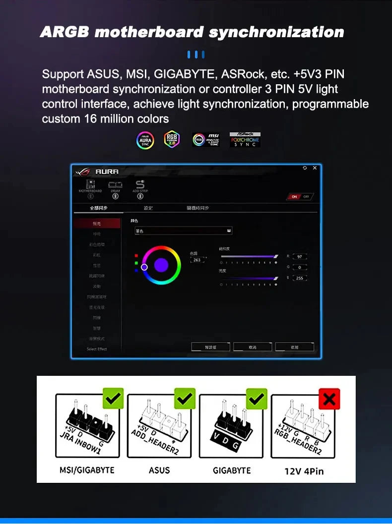 UPSIREN PF-14 PRISM 4PRO Computer Chassis Fan 14cm ARGB 4 Pin PWM Quiet Cooling Fan 12V Large Air Volume 61.5CFM/650-1800RPM