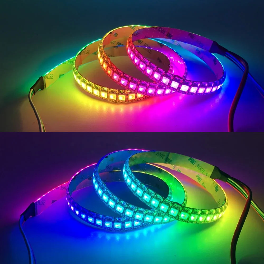 4 IN 1 SK6812 RGBW RGBNW RGBWW LED Strip (WS2812B Similar) Smart Color Soft LED Lights Lamp 30/60/144 LEDs/m Addressable Light 5
