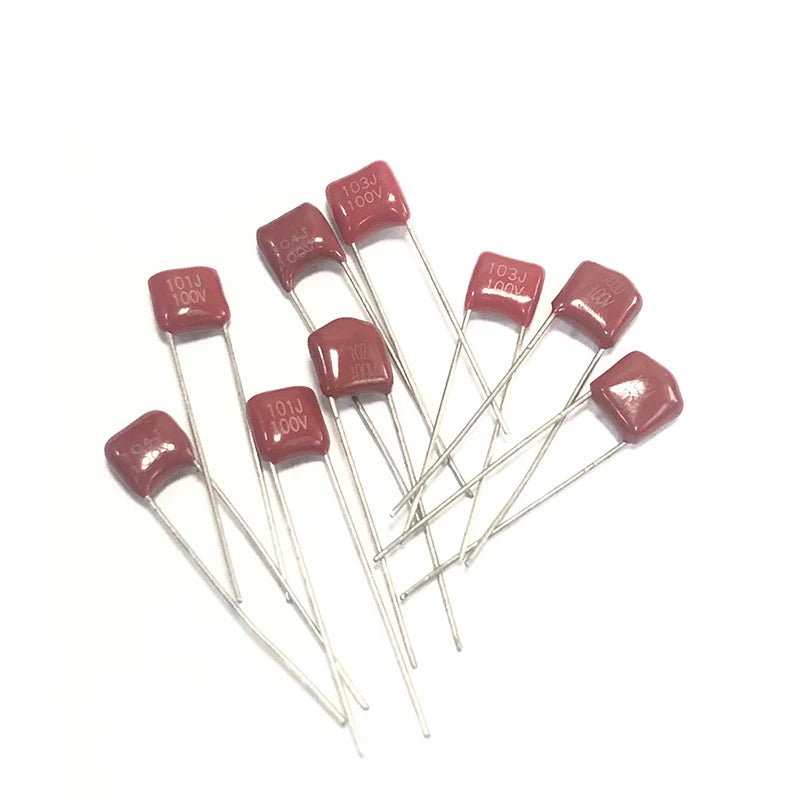 20pcs CBB Polypropylene Film Capacitor 100v 101J 102J 103J 104J 105J 152J 153J 154J 221J 222J 223J 224J 225J 332J 333J 471J 472J