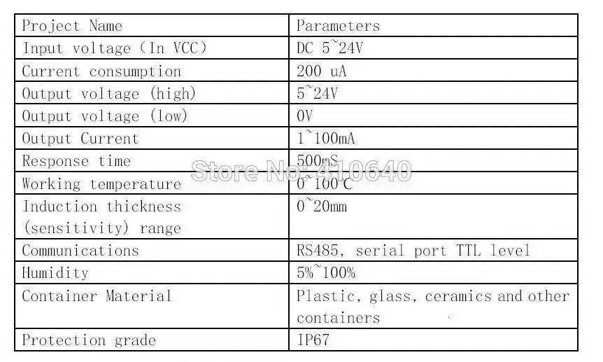 DC 5 to 24V XKC-Y25-NPN Touchless Liquid Level Sensor Alarm with Buzzer Capacitive Type Contactless Water Level Monitor System