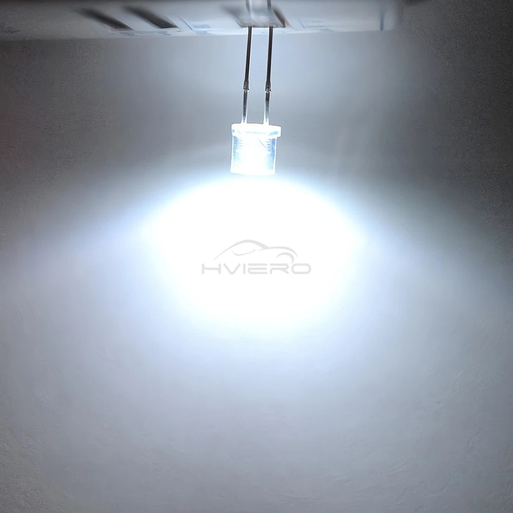 100/1000PCS 5mm Flat Top F5 Emitting Diode LED Wide Angle Ultra Super Bright Bulbs Light Lamp Diodes White Red Yellow Blue Green