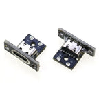1pcs USB 3.1 Type C Female Double-sided Positive Negative Plug-in Test Board With PCB Board Type-c Connector Data Charging Port