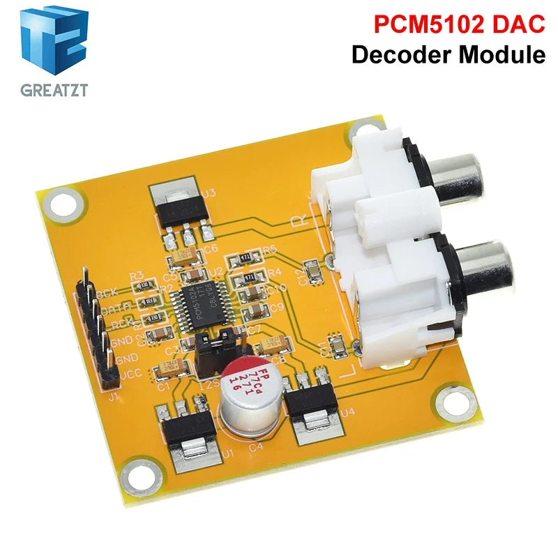 1/3PCS PCM5102 PCM5102A DAC Decoder Board I2S Input 32Bit 384K for Red Core Player Supports I2S Format/Left Justified