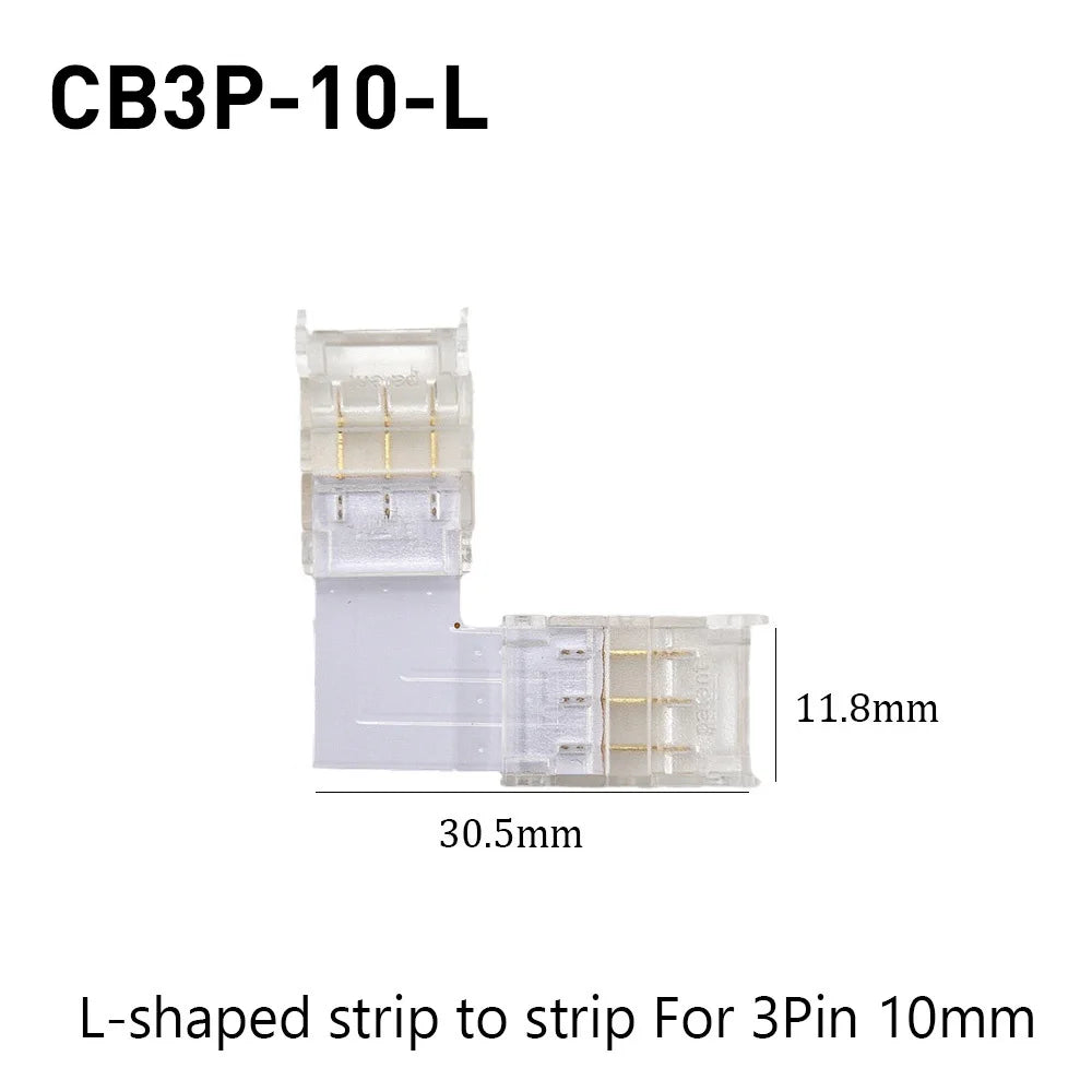 SMD Crystal Joint 2 3 4 5Pin LED Wire Connectors Solderless For 5mm 8mm 10mm Quick Terminal Block Strip Light Wire Connection