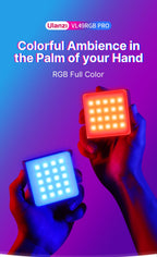 Ulanzi VL49 RGB PRO Full Color LED Video Light 2500K-9000K Camera Light for Photopraphy with Honeycomb Diffuser