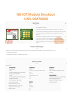 SIMCOM SIM7080G Breakout Multi-Band CAT-M and NB-IoT Module Development Board With Embedded CA-L01 4G CAT1 CA-G01 GNSS Antenna