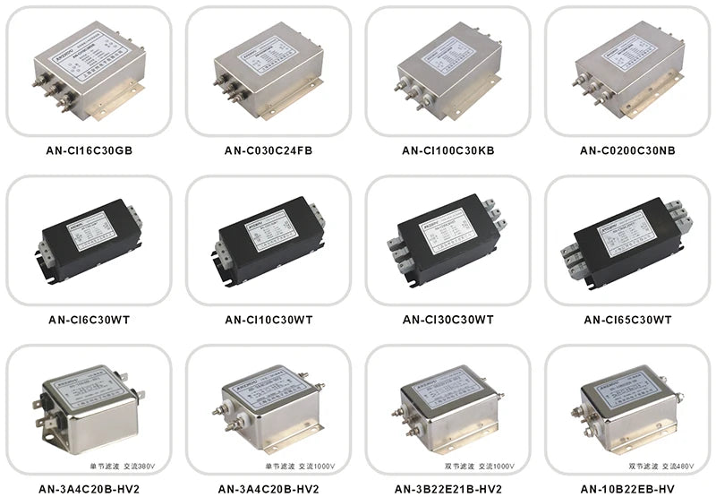 20A30A three-phase four-wire power supply filter EMI FILTER AN-30D12EB/AN-20D12EB