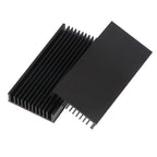 1Pc 50*100*12.7mm Aluminum Heatsink Cooler Radiator For High Power LED IC Fan Power Amplifier Heat Sink