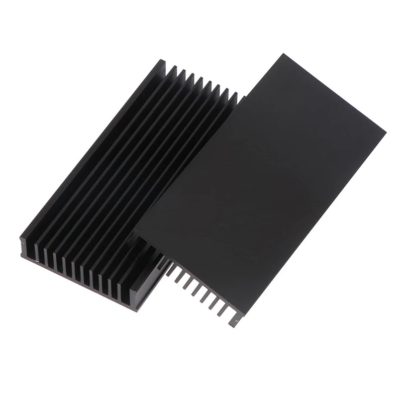 1Pc 50*100*12.7mm Aluminum Heatsink Cooler Radiator For High Power LED IC Fan Power Amplifier Heat Sink