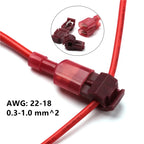 10/20/60/100Pcs T-Tap Connectors Quick Electrical Cable Connector Snap Splice Lock Wire Terminal Waterproof Crimp Wire Terminals