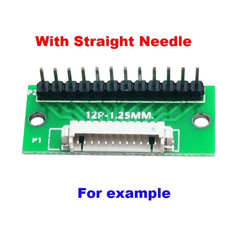 1/2/5/10pcs 1.25MM Pitch 4/6/8/10/12 FPC/FFC Adapter Connector 1.25 to 2.54 Circuit Board Horizontal Terminal Socket Test Board