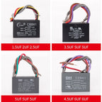 Ceiling Fan Capacitor CBB61 4.5+6+5UF 4.5+6+6UF 5+5+5UF 4+4+2.5UF 4+5+6UF 5 Wire 250V 50/60Hz Motor Running Capacitor