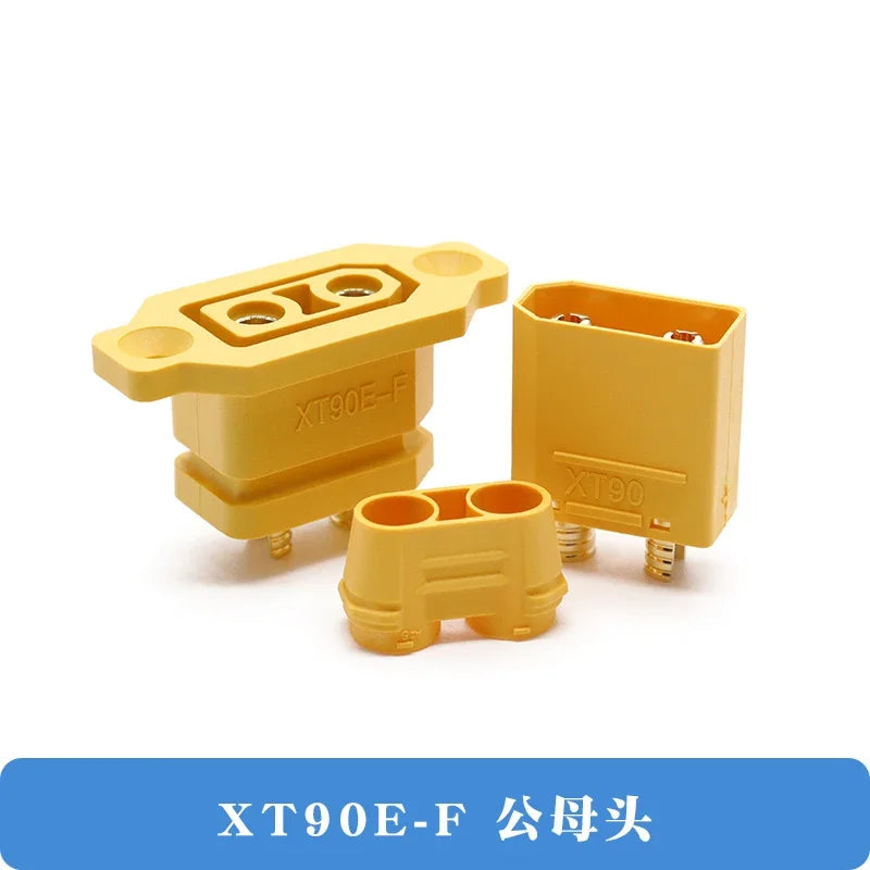 1PCS XT90E-F Lithium Battery Charging Plug Fixed Female plug XT90 XT90E Gold-plating female connector