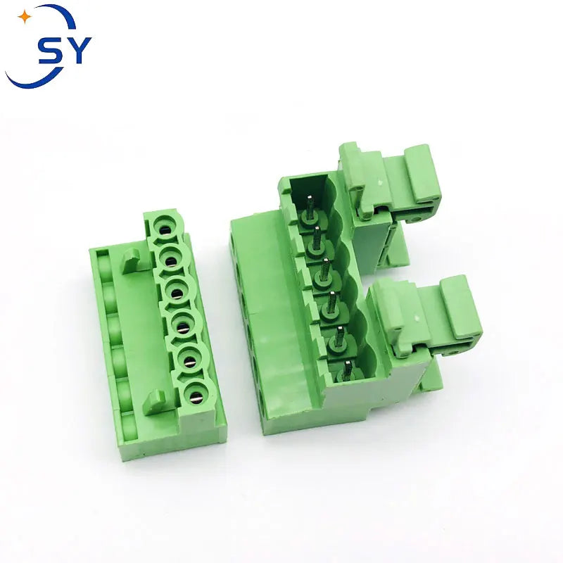 1Sets 2EDG-UKR-5.08mm Cable Butt Joint 35mm Rail Type Terminal Block Screw Plug-in Wire Connector Solderless Butt Joint 2P-24P