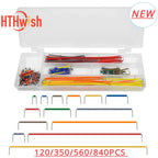 New 120/350/560/840PCS Breadboard Jumper Wire Kit 14 Lengths Assorted for Breadboard DIY Kits 26AWG 7.8cm Jumper