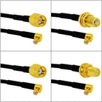 New SMA Male Female Jack  Nut  /RP SMA Switch MCX/MMCX  Male Plug Right Angle Pigtail Cable RG174 Wireless Modem Extension