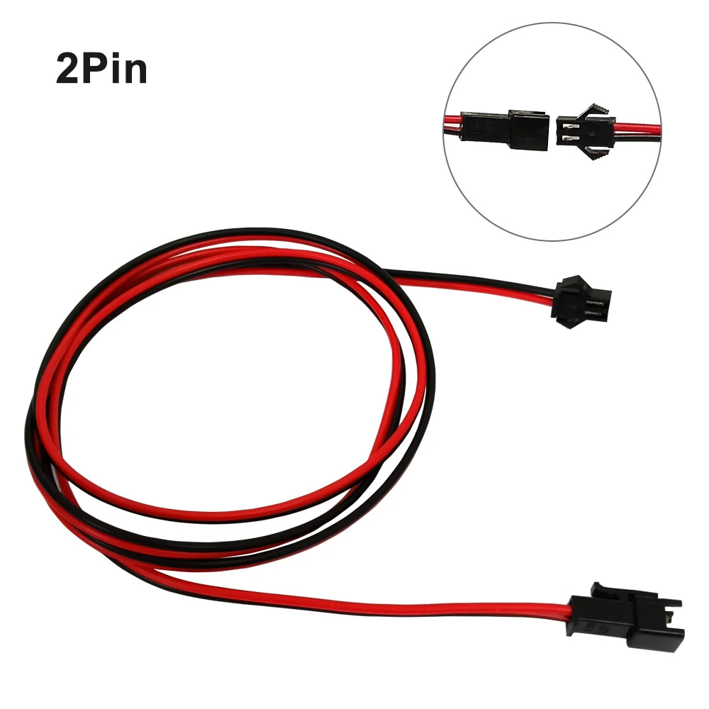 2Pin 3Pin 4Pin Male Female Extension Cable 0.5m 1m 2m Electric Wire JST Plug Connector Cable For WS2811 WS2812 WS2813 LED Strip
