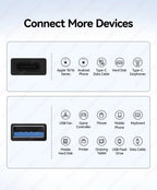 JEYI 5Pcs USB-A to Type-C Extension Adapter USB-C To USB 3.2 10Gbps OTG Coverter For Laptop PC Connector Converte S23 IWatch