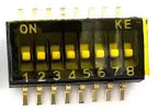 100pcs  1.27mm Pitch Dip Switch SMD SMT Slide Type Switch 1/2/3/4/5/6/8 Position DSHP04TSGER