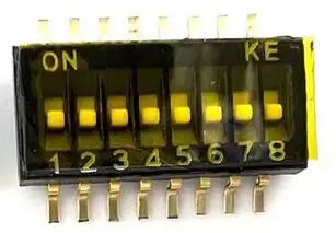 100pcs  1.27mm Pitch Dip Switch SMD SMT Slide Type Switch 1/2/3/4/5/6/8 Position DSHP04TSGER